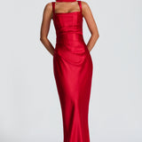 Calanthe Maxi Dress - Red