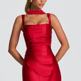 Calanthe Maxi Dress - Red