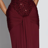 Bordó Carina Maxi Dress