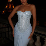 Carina Maxi Dress - Glacier Blue