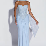 Carina Maxi Dress - Glacier Blue