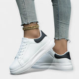 Alisa | White Leather Sneakers