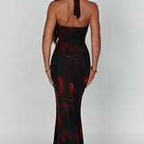Chrishelle Maxi Dress - Fire Pattern