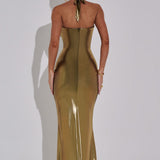 Chrishelle Gold Maxi Dress