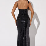 Fekete Corinne Maxi Ruha