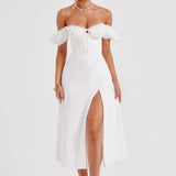 Courtney Midi Dress - Ivory