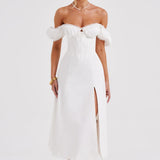 Courtney Midi Dress - Ivory