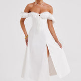 Courtney Midi Dress - Ivory