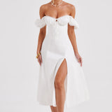 Courtney Midi Dress - Ivory