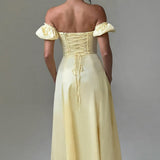 Courtney Midi Dress - Lemon