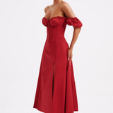 Courtney Midi Dress - Red