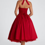 Cressida Red Midi Dress