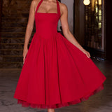 Cressida Red Midi Dress