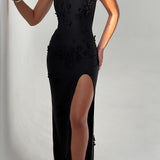 Cynthia Black Maxi Dress