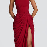 Cyra Maxi Dress - Deep Red
