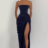 Cyra Maxi Dress - Navy Blue