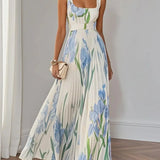 Yara | Maxi Dress with Pleated Fabric