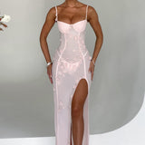 Dalary Pink Maxi Dress