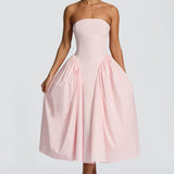 Darla Midi Dress - Pink