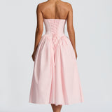 Darla Midi Dress - Pink