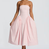 Darla Midi Dress - Pink