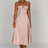 Deanna Midi Dress - Powder Pink