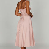 Deanna Midi Dress - Powder Pink
