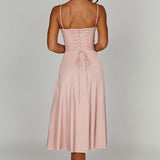 Deanna Midi Dress - Powder Pink