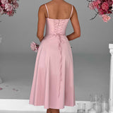 Deanna Midi Dress - Powder Pink