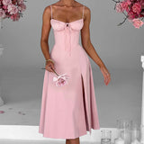 Deanna Midi Dress - Powder Pink