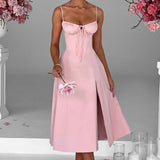 Deanna Midi Dress - Powder Pink