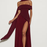 Delilah Maxi Dress - Cherry Patent