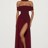 Delilah Maxi Dress - Cherry Patent