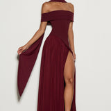 Delilah Maxi Dress - Cherry Patent