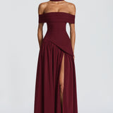 Delilah Maxi Dress - Cherry Patent