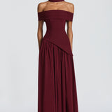 Delilah Maxi Dress - Cherry Patent