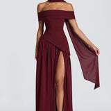 Delilah Maxi Dress - Cherry Patent