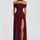 Delilah Maxi Dress - Cherry Patent