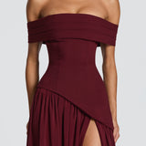 Delilah Maxi Dress - Cherry Patent