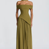 Delilah Maxi Dress - Deep Olive