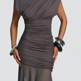 Demelza Maxi Dress - Dark Gray