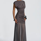 Demelza Maxi Dress - Dark Gray