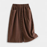 Talia | Retro Midi Skirt