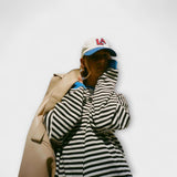 Maarja | Csíkos Oversized Pulóver