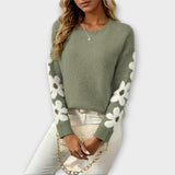 Silke | Cozy Floral Pattern Sweater