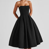 Edith Midi Dress - Black