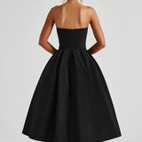 Edith Midi Dress - Black