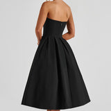 Edith Midi Dress - Black
