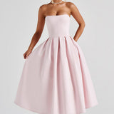 Edith Midi Dress - Pink