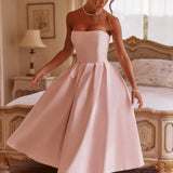 Edith Midi Dress - Pink